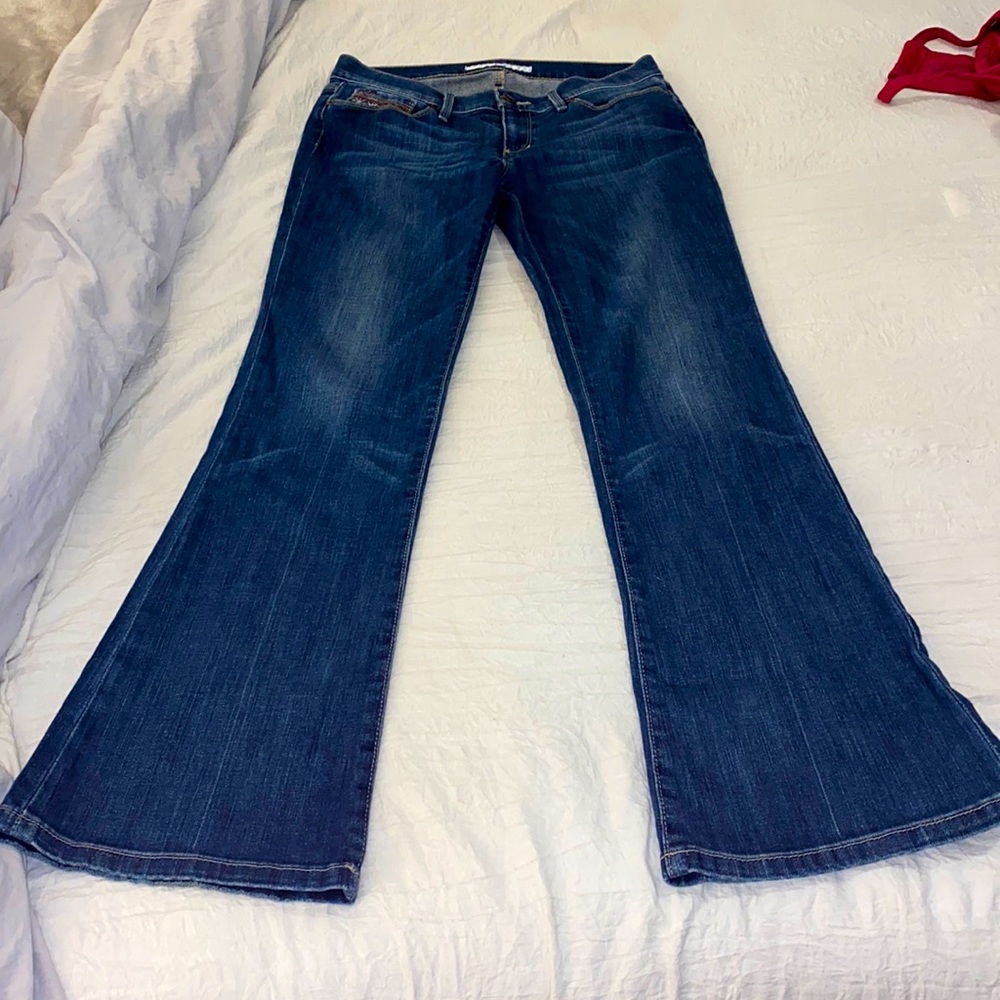 Joes Provocateur medium wash boot leg jeans